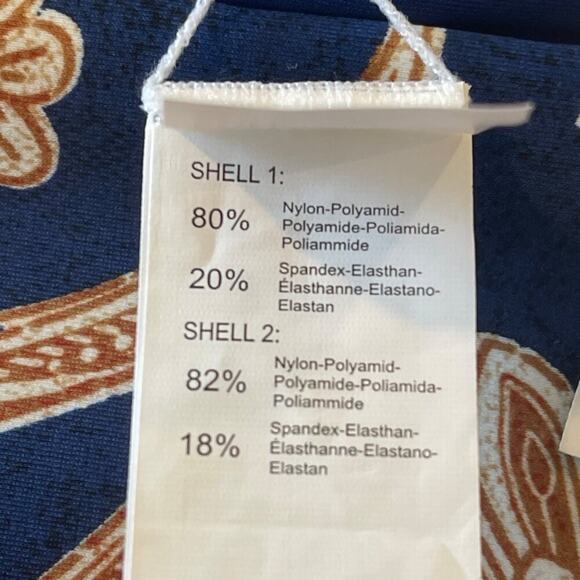 Cupshe Bikini NWT Women L Rust Textured Top Floral Paisley High Waist Swim Set - Picture 7 of 10